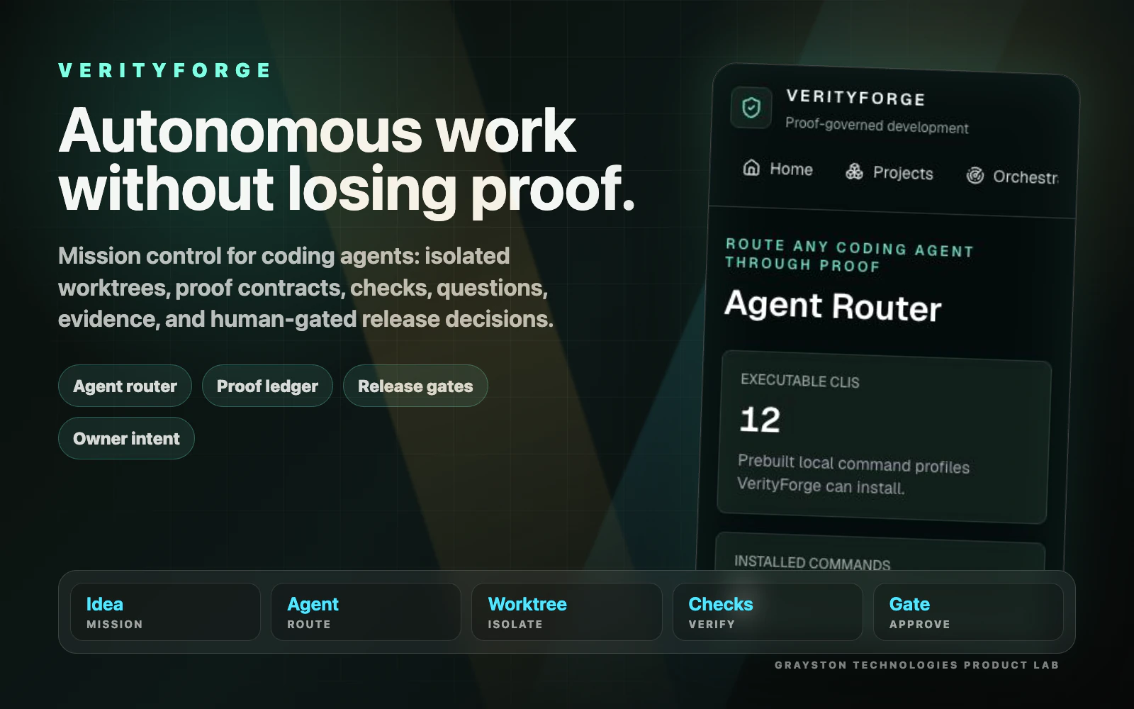 VerityForge controlled software delivery interface